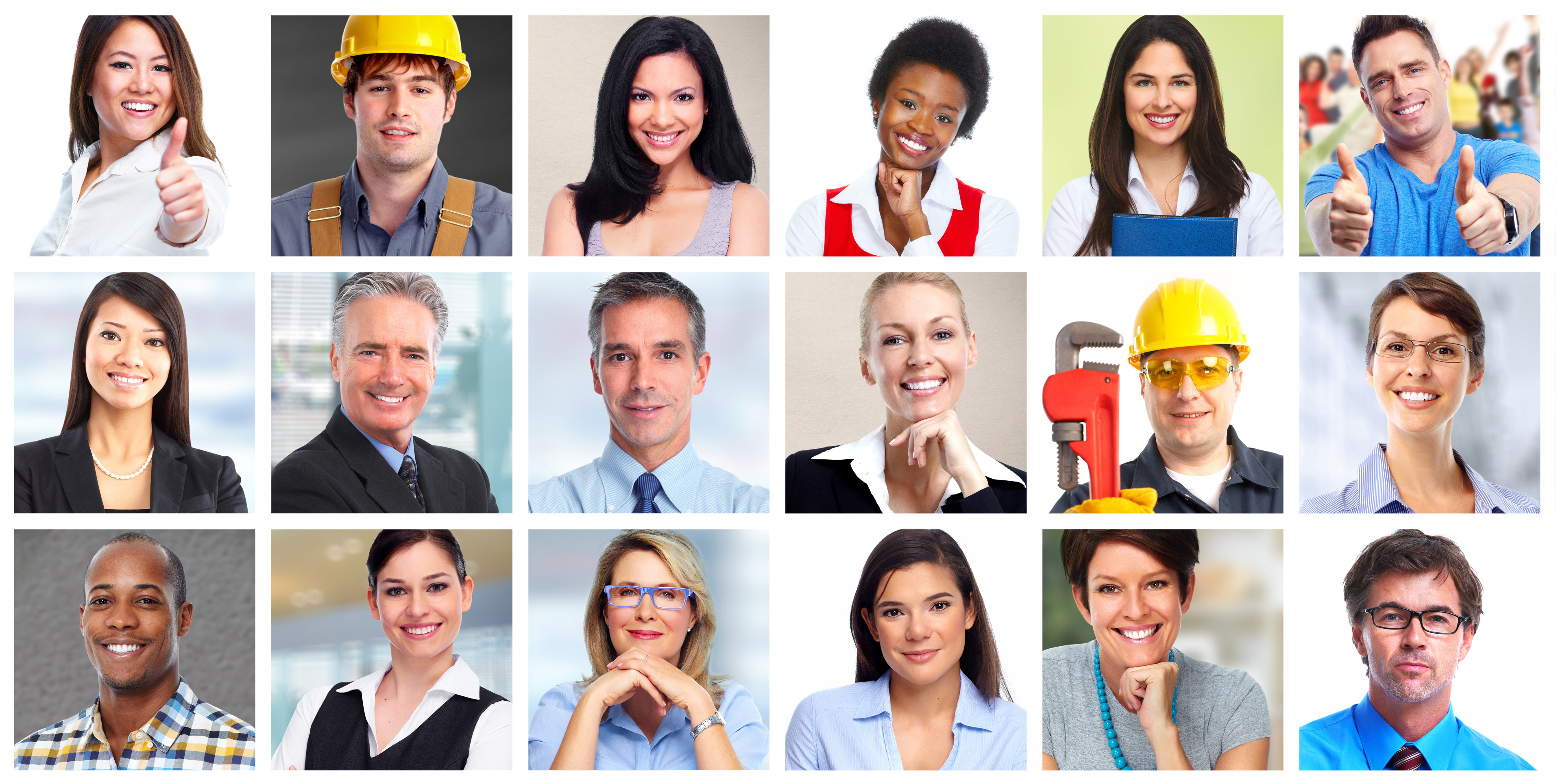 Das Bild zeigt eine Gruppe von Menschen. Die Personen im Vordergrund halten Bücher. Im Hintergrund sind alle Personen unscharf zu sehen, darunter auch Menschen in verschiedenen beruflichen Kleidungen wie Bauarbeiter und Büroangestellte.